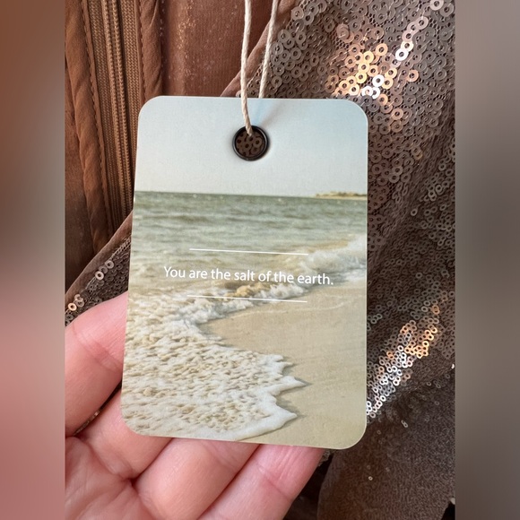 NWT SALT by ROOLEE Eleanor Sequin Faux Wrap Dress Sz Small - Picture 4 of 7